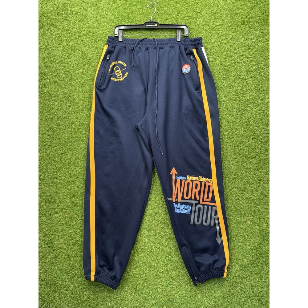 Vintage Harlem Globetrotters Sweatpants Mens XL Heavyweight Jogging World Tour